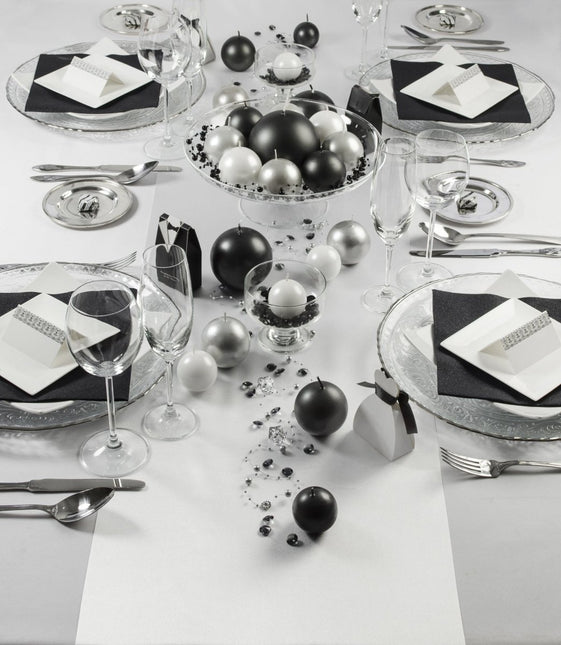 Witte Tafelloper 36cm 9m van Partydeco koop je bij Partywinkel