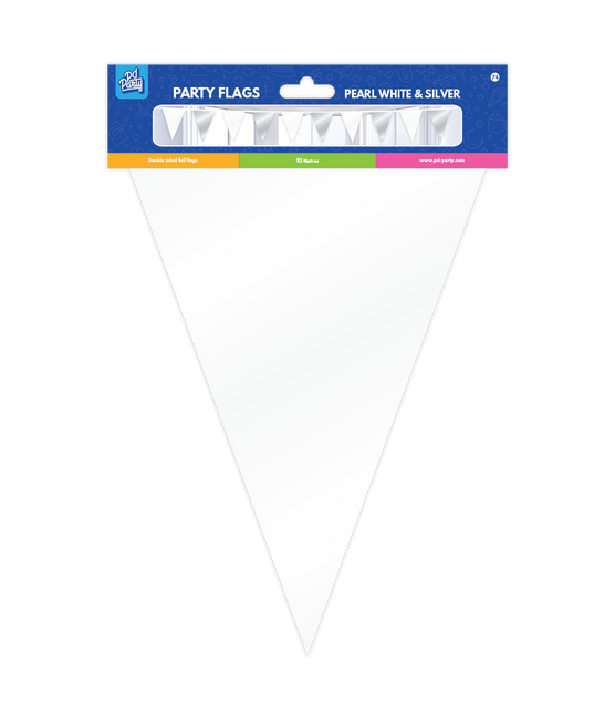 Witte Zilveren Slinger Metallic 10m van Paper Dreams koop je bij Partywinkel