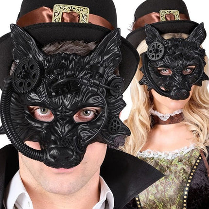 Wolf Masker Zwart van Widmann koop je bij Partywinkel