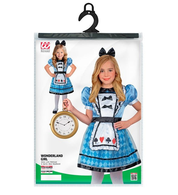 Wonderland Meisje Kostuum Blauw van Widmann koop je bij Partywinkel