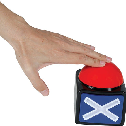X Button Met Licht En Geluid 10cm - Partywinkel - 8434077315392