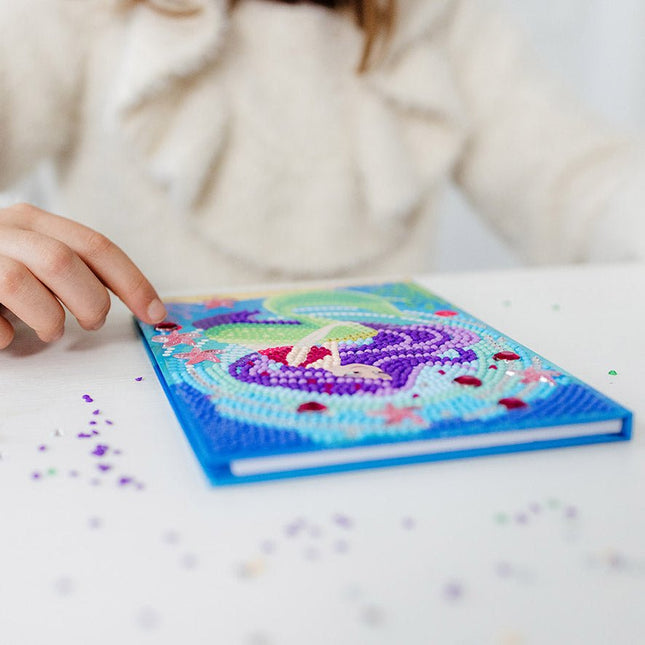 Zeemeermin Knutselset Diamond Painting Notitieboek - Partywinkel - 8714274079731