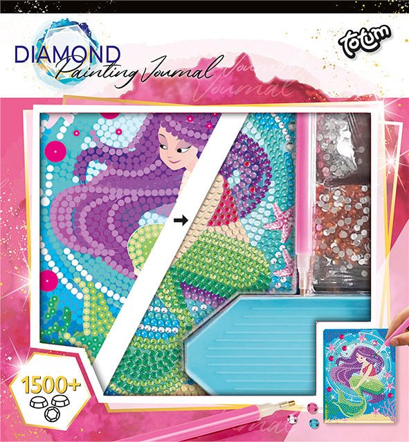 Zeemeermin Knutselset Diamond Painting Notitieboek - Partywinkel - 8714274079731