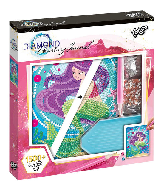 Zeemeermin Knutselset Diamond Painting Notitieboek - Partywinkel - 8714274079731