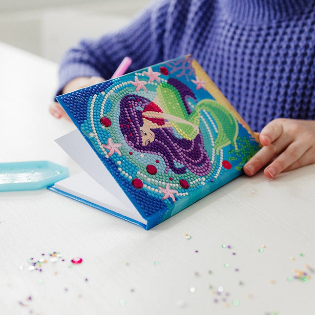 Zeemeermin Knutselset Diamond Painting Notitieboek - Partywinkel - 8714274079731