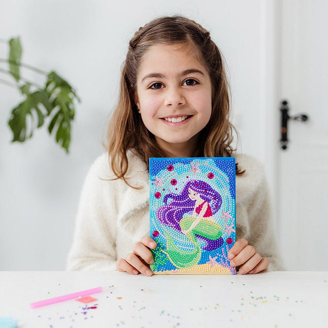 Zeemeermin Knutselset Diamond Painting Notitieboek - Partywinkel - 8714274079731