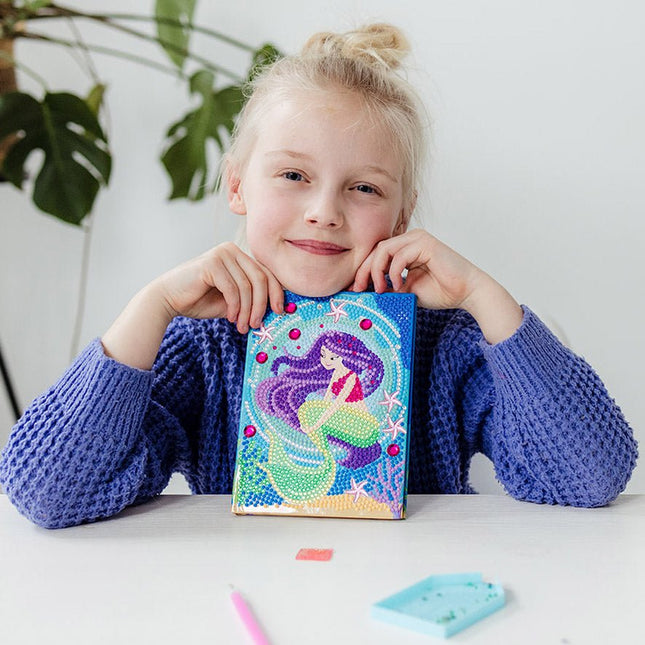 Zeemeermin Knutselset Diamond Painting Notitieboek - Partywinkel - 8714274079731
