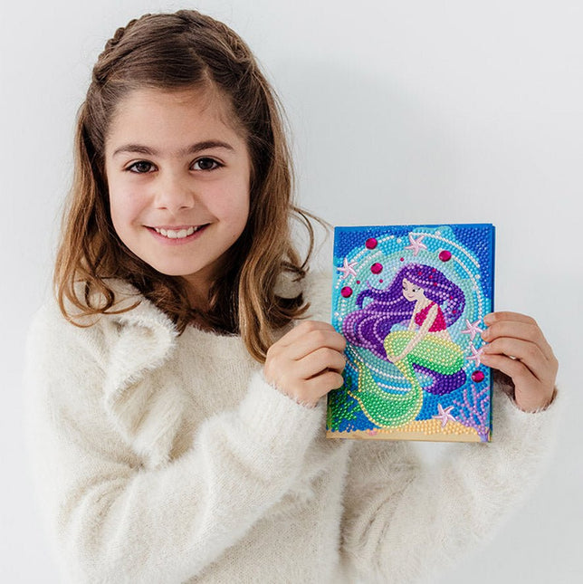 Zeemeermin Knutselset Diamond Painting Notitieboek - Partywinkel - 8714274079731