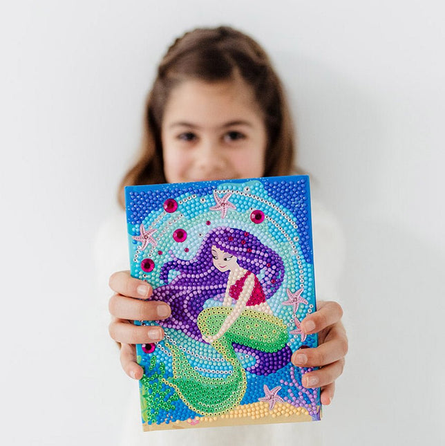 Zeemeermin Knutselset Diamond Painting Notitieboek - Partywinkel - 8714274079731