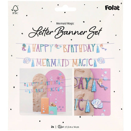 Zeemeermin Letterslinger 1,5m van Folat koop je bij Partywinkel