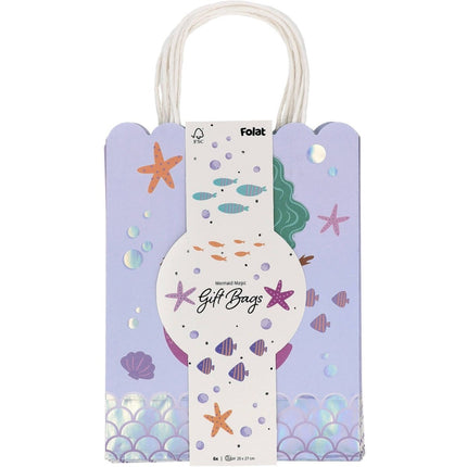 Zeemeermin Uitdeeltasjes 27cm 6st van Folat koop je bij Partywinkel