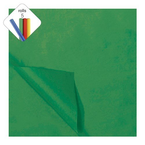 Zijdevloei papier kerstgroen 50x70cm van Haza Witbaard koop je bij Partywinkel