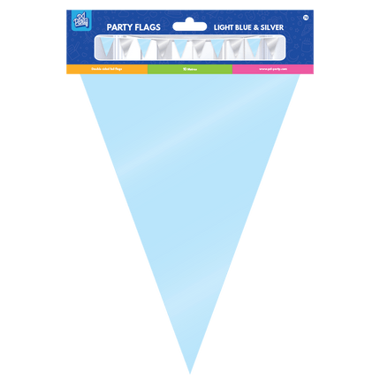 Zilver Blauwe Slinger Metallic 10m van Paper Dreams koop je bij Partywinkel