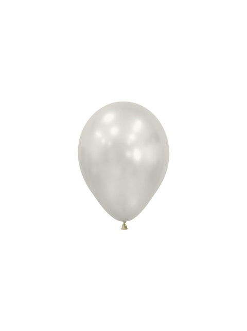 Zilveren Ballonnen 12cm 50st van Sempertex koop je bij Partywinkel