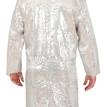 Zilveren Blazer Heren Pailletten - Partywinkel - 8434077889732