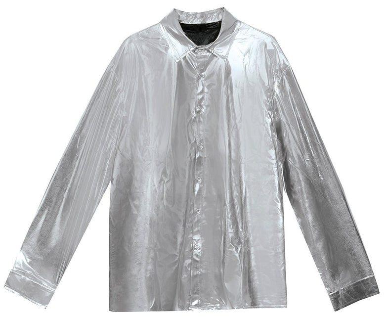 Zilveren Blouse Heren - Partywinkel - 8434077271865