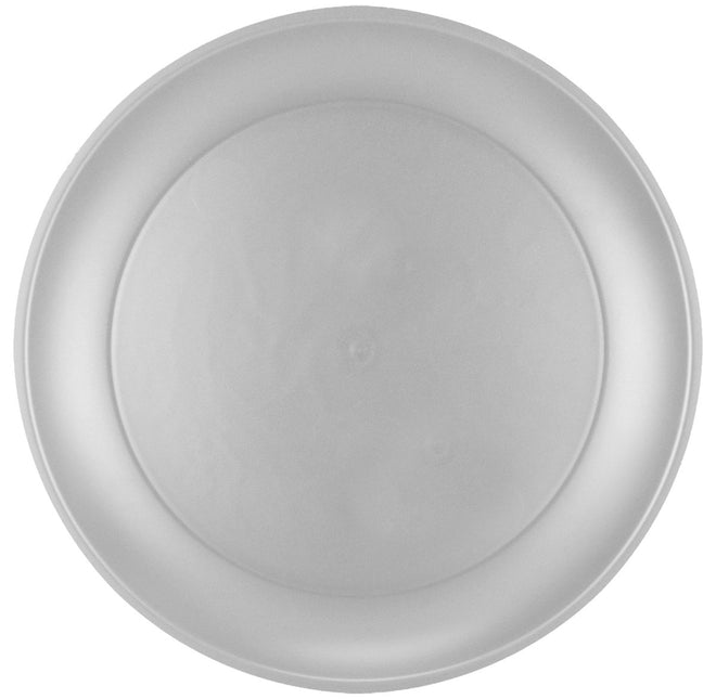 Zilveren Borden Metalic 21cm 4st van Procos koop je bij Partywinkel