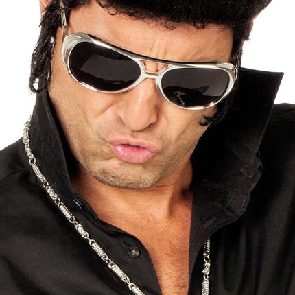 Zilveren Bril Elvis van Wilbers & Wilbers koop je bij Partywinkel