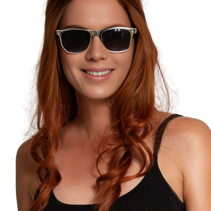 Zilveren Bril Metalic van Partychimp koop je bij Partywinkel