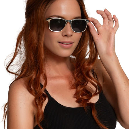 Zilveren Bril Metalic van Partychimp koop je bij Partywinkel