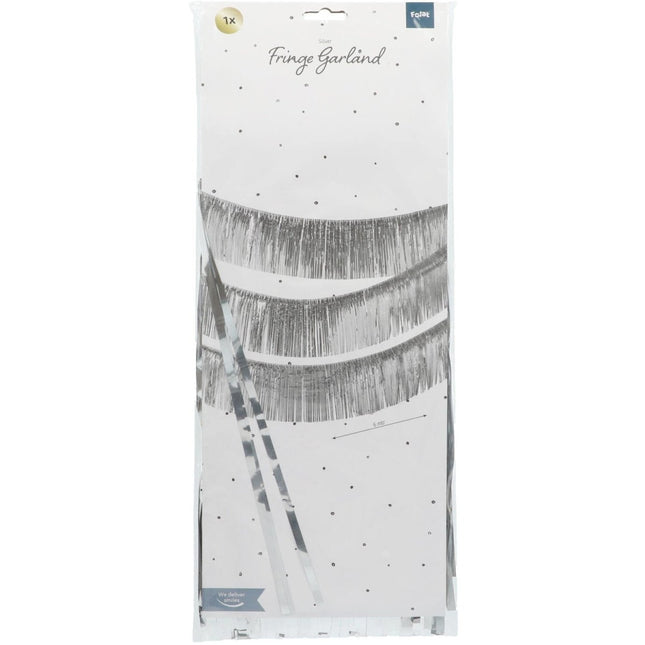 Zilveren Franje Slinger 6m van Folat koop je bij Partywinkel