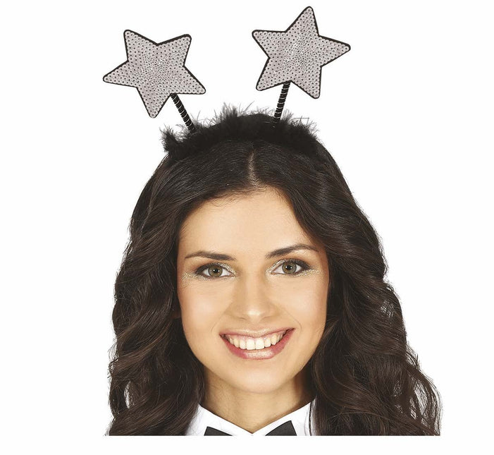 Zilveren Haarband Sterren van Fiestas Guirca koop je bij Partywinkel