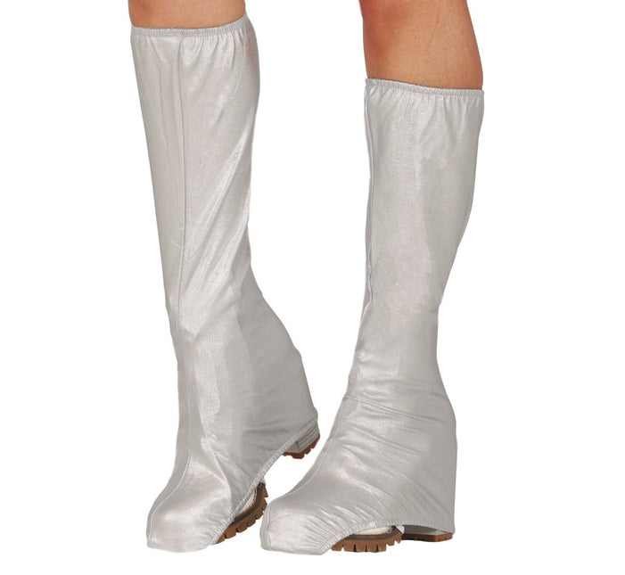 Zilveren Laarskappen 45cm - Partywinkel - 8434077270868
