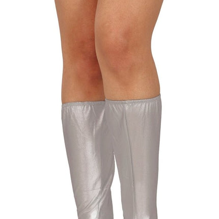 Zilveren Laarskappen 45cm - Partywinkel - 8434077270868