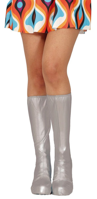 Zilveren Laarskappen 45cm - Partywinkel - 8434077270868