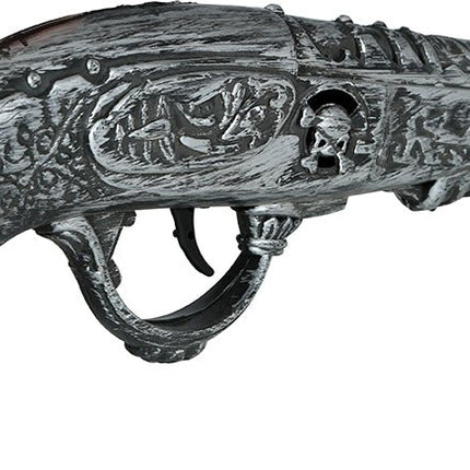 Zilveren Nep Pistool 30cm - Partywinkel - 8434077165836
