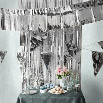 Zilveren Rietjes 20cm 20st - Partywinkel - 8712026200174