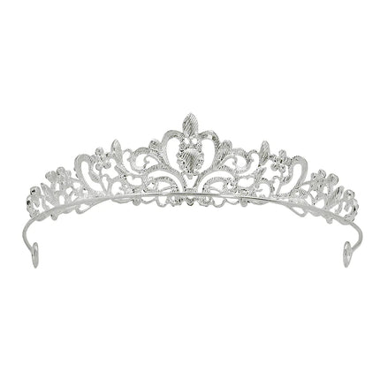 Zilveren Tiara Metaal van Boland koop je bij Partywinkel
