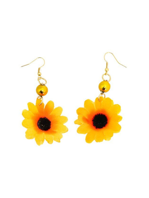 Zonnebloem Oorbellen van CHAKS koop je bij Partywinkel