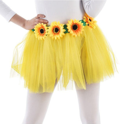Zonnebloem Rok Geel One Size van CHAKS koop je bij Partywinkel