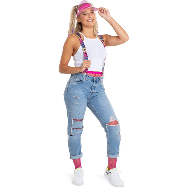 Zonneklep Neon Roze van Folat koop je bij Partywinkel