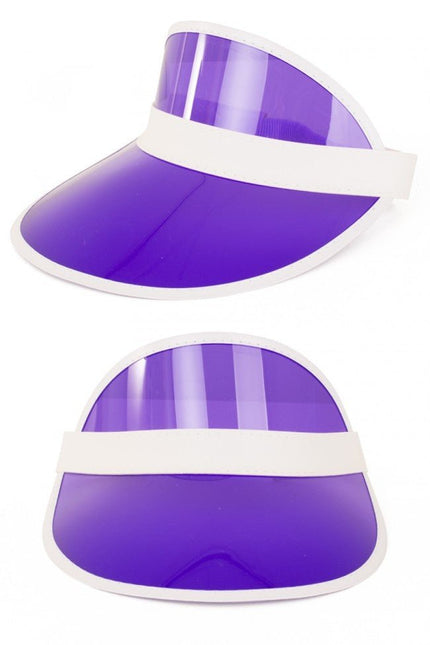 Zonneklep Paars van PartyXplosion koop je bij Partywinkel