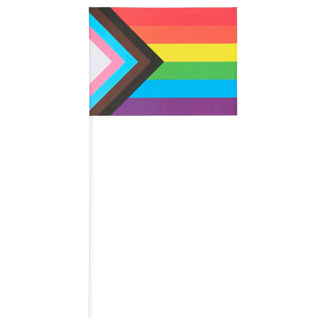 Zwaaivlag Pride 14cm van Boland koop je bij Partywinkel