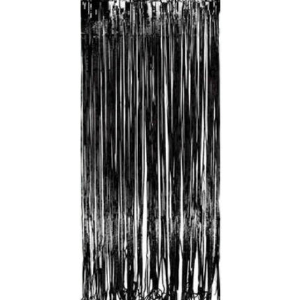 Zwart Deurgordijn Folie 2,4m van WeFiesta koop je bij Partywinkel