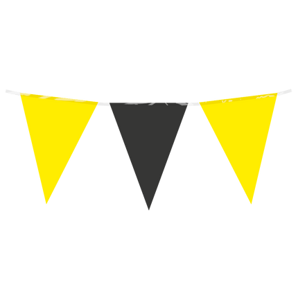 Zwart Gele Slinger 10m - Partywinkel - 8716764245589