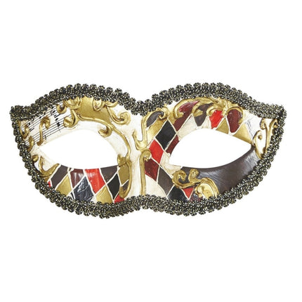 Zwart Gouden Oogmasker van Widmann koop je bij Partywinkel