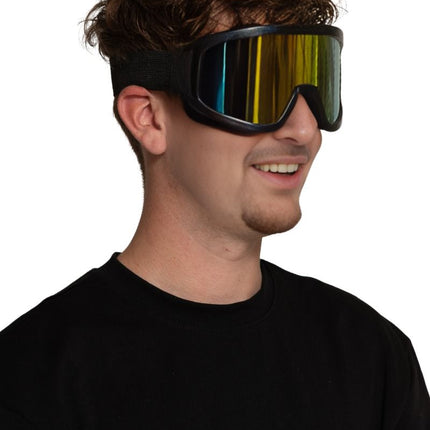 Zwart Skibril van Partychimp koop je bij Partywinkel