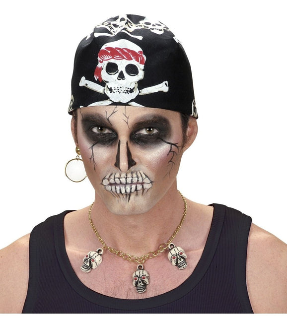 Zwart Witte Piraten Bandana van Widmann koop je bij Partywinkel