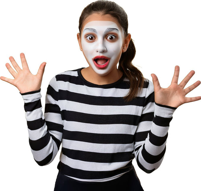 Zwart Witte Shirt Kind Gestreept van Fiestas Guirca koop je bij Partywinkel