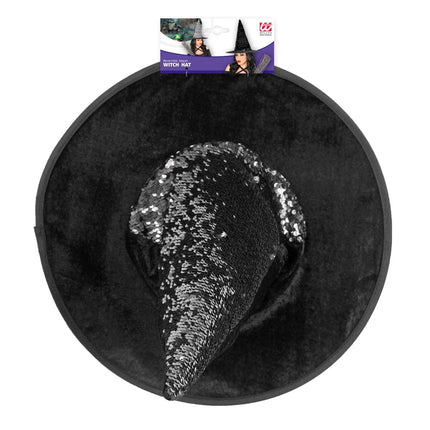 Zwart Zilveren Heksenhoed van Widmann koop je bij Partywinkel