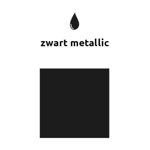 Zwarte Ballonnen Metallic 25cm 10st van Balloonia koop je bij Partywinkel