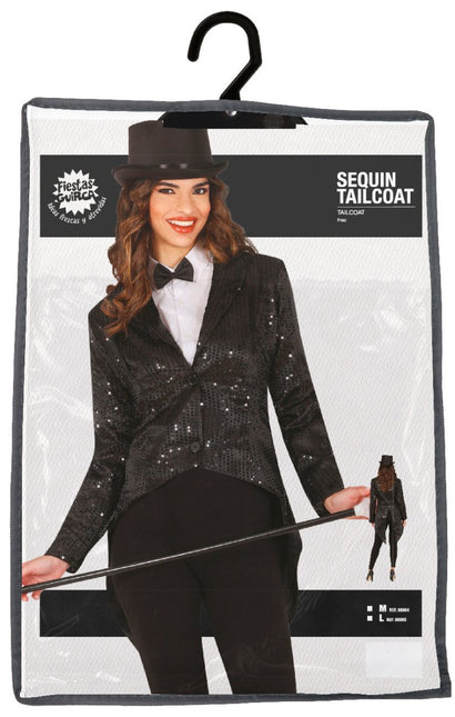 Zwarte Blazer Dames Pailletten - Partywinkel - 8434077889640