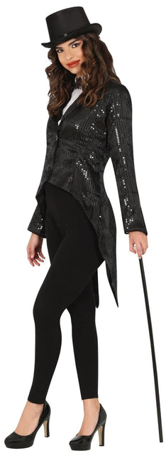 Zwarte Blazer Dames Pailletten - Partywinkel - 8434077889640