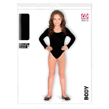 Zwarte Body Suit Kind van Widmann koop je bij Partywinkel