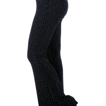Zwarte Broek Dames Flared Glitter van Wilbers & Wilbers koop je bij Partywinkel