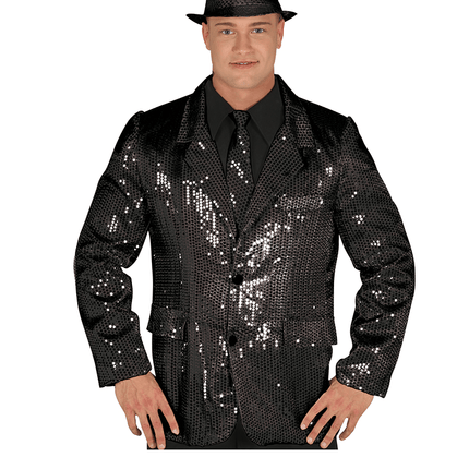 Zwarte Colbert Glitter van Fiestas Guirca koop je bij Partywinkel